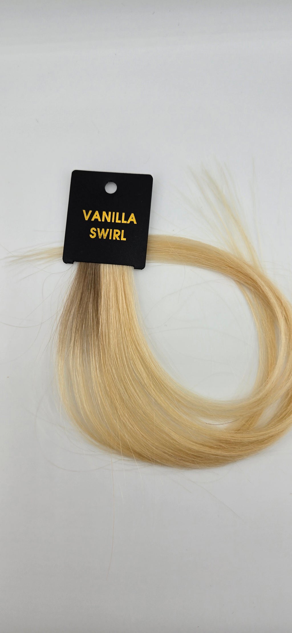 Vanilla Swirl Luxury Blonde Swatch – Harvey J Hair